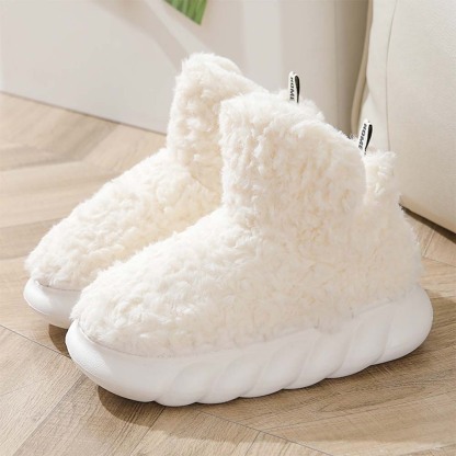 Stilvolle warme Baumwollschuhe mit dicker Sohle