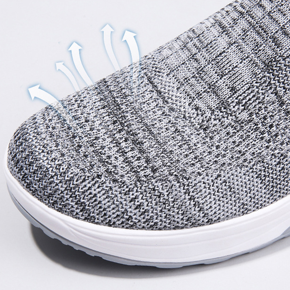 Atmungsaktive Luftpolster-Sneaker für Damen aus Fliegenstrick