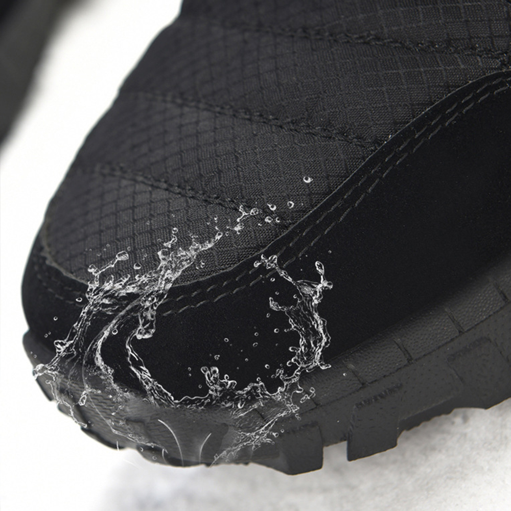 Lässige High-Top-Fleece-Baumwollstiefel für Herren