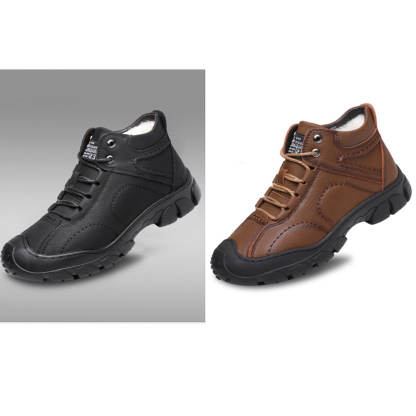 Winter-Herren-Outdoor-Fleece-warme Wanderschuhe