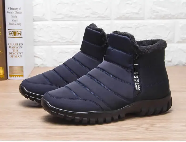 2024 Unisex-Winterstiefeletten – Reißverschlussstiefel für den Winter (Unisex-Schneestiefel)