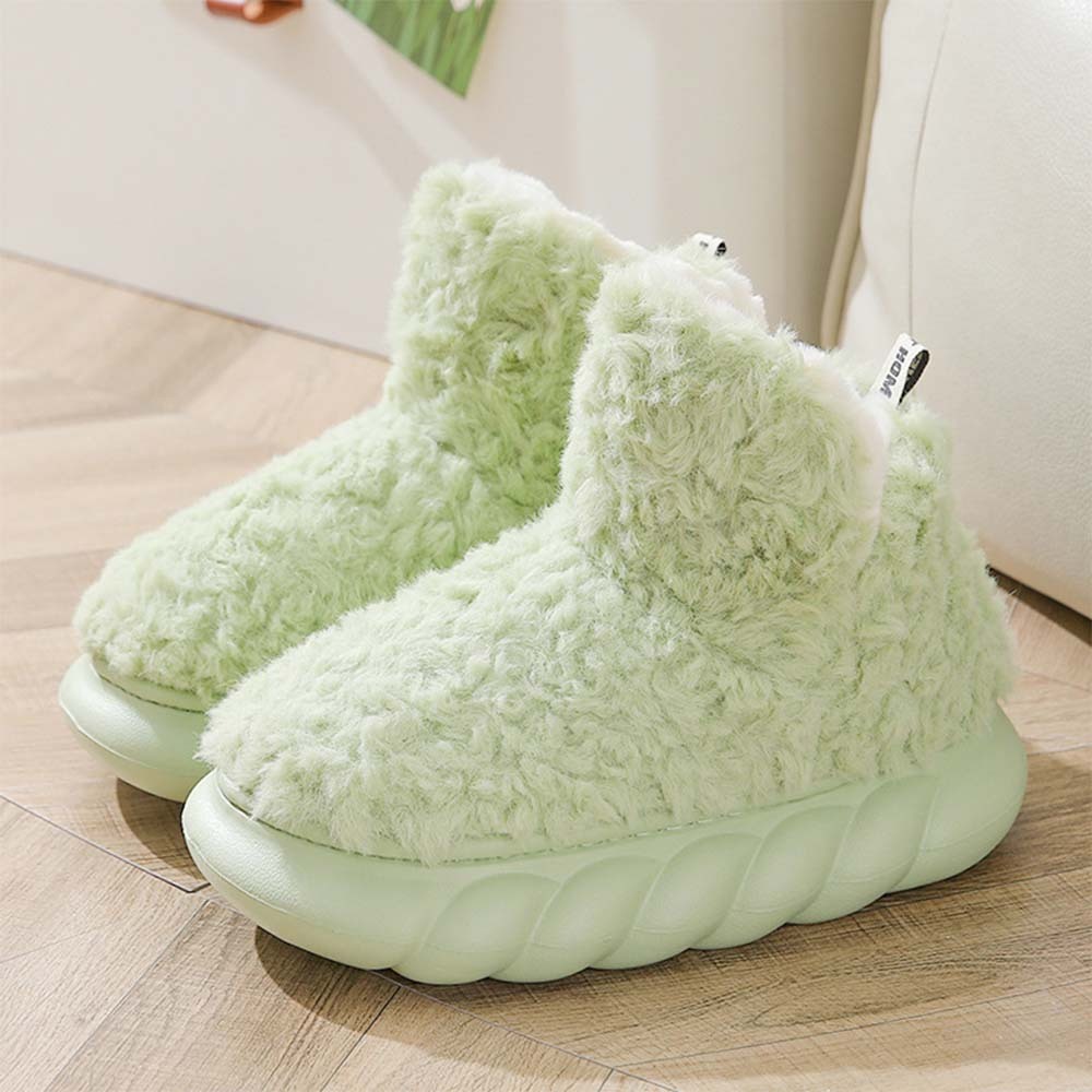 Stilvolle warme Baumwollschuhe mit dicker Sohle