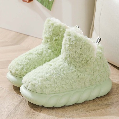 Stilvolle warme Baumwollschuhe mit dicker Sohle