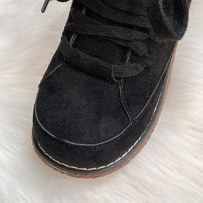 Wintermodische pelzige warme Damen-Kurzstiefel
