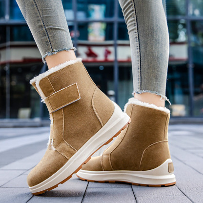 Winter-Fleece-Schneestiefel für Damen bis zur Mitte der Wade