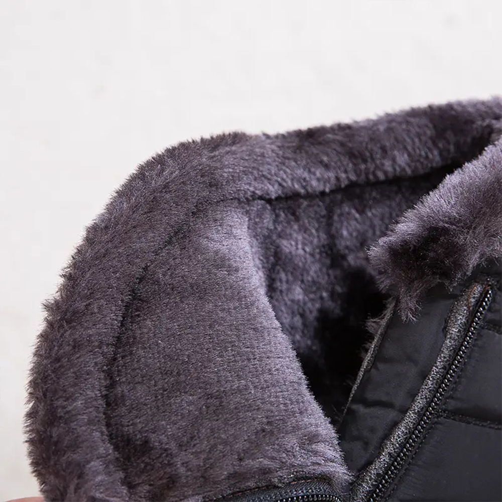 Warme Schneestiefel für Damen mit seitlichem Reißverschluss