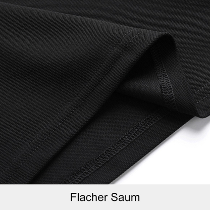 Therling™ POLO-Shirt für Herren, Revers, einfarbig, Business-Casual, kurze Ärmel