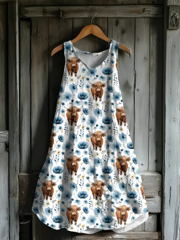 Rustikales Hochlandrind-Kleid von Meadow