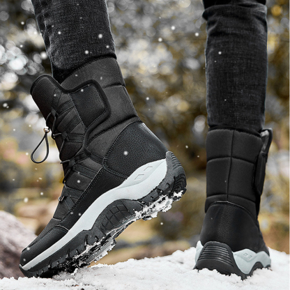 Hoher, dicker und warmer Fleece-Schneestiefel