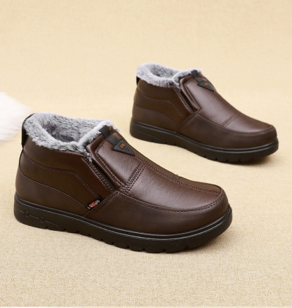 Warme Winter-Slip-on-Plus-Samt-Herren-Baumwollschuhe