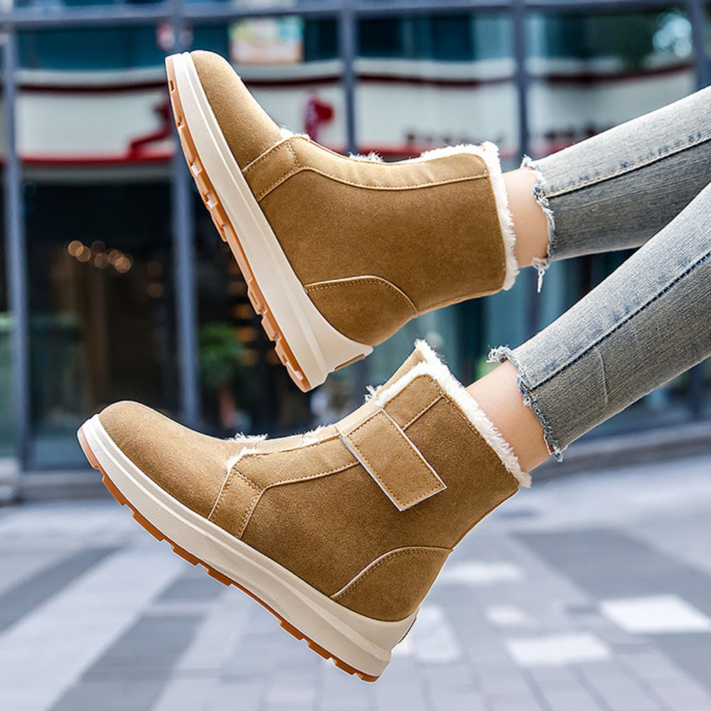 Winter-Fleece-Schneestiefel für Damen bis zur Mitte der Wade