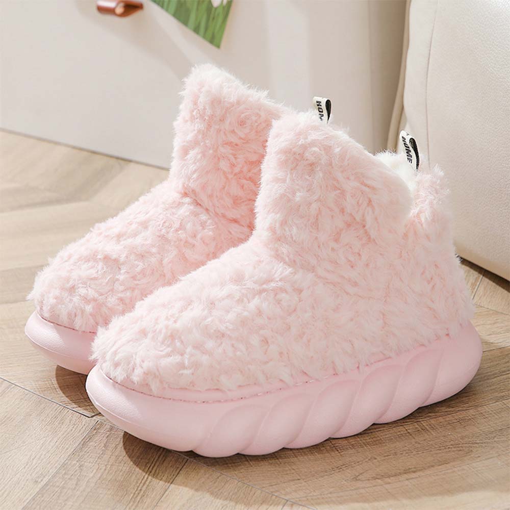 Stilvolle warme Baumwollschuhe mit dicker Sohle