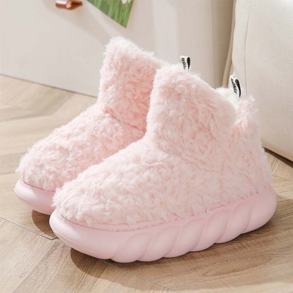 Stilvolle warme Baumwollschuhe mit dicker Sohle