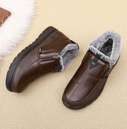 Warme Winter-Slip-on-Plus-Samt-Herren-Baumwollschuhe