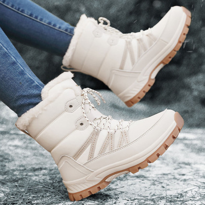 Windfeste, hohe Outdoor-Schneestiefel für Damen