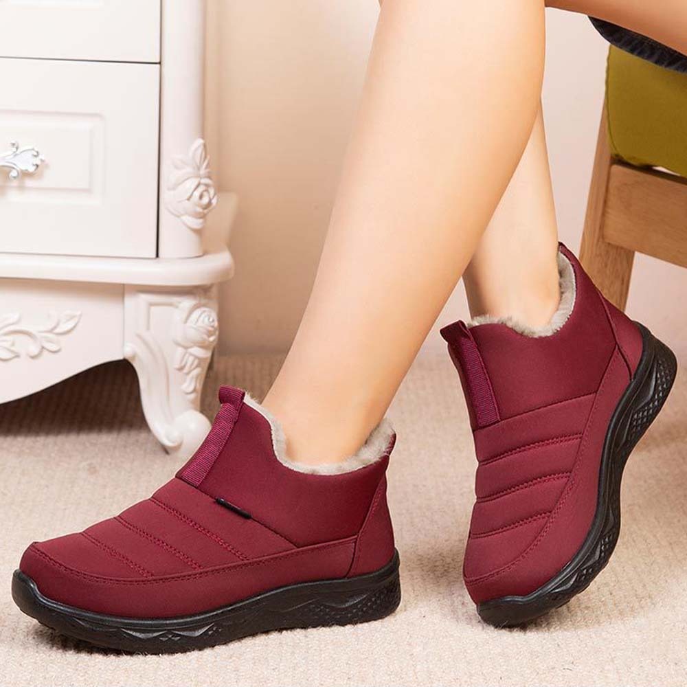 Winterstiefel aus verdicktem Samt und warmer Baumwolle