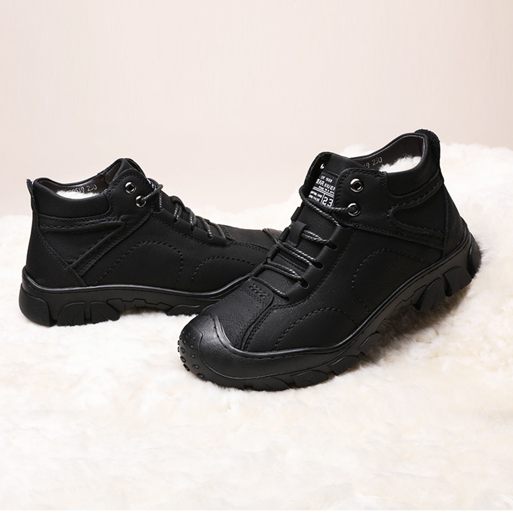 Winter-Herren-Outdoor-Fleece-warme Wanderschuhe