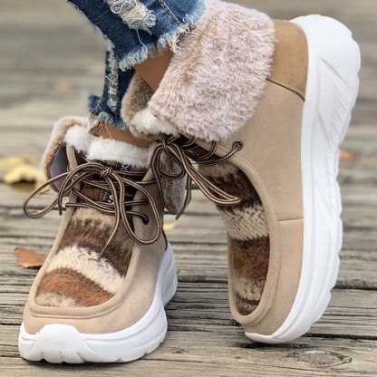 Neue winterverdickte und warme Damenstiefel