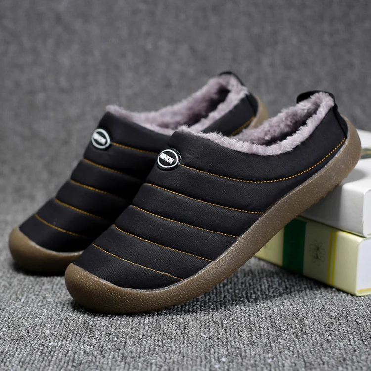 Winter Herren Fleece Baumwollschuhe Baumwollpantoffeln