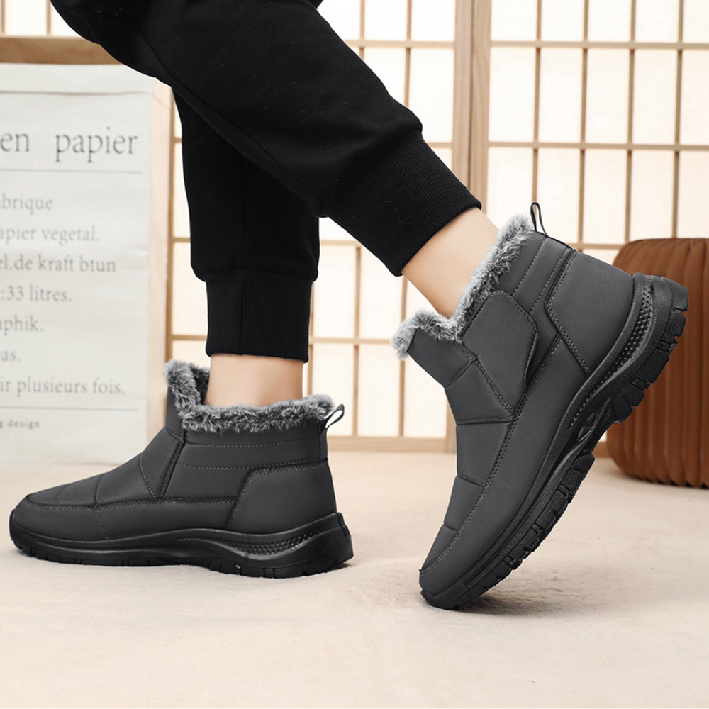 Winterliche kurze warme Schneestiefel für Damen und Herren