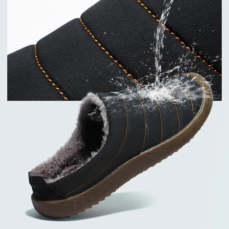 Winter Herren Fleece Baumwollschuhe Baumwollpantoffeln