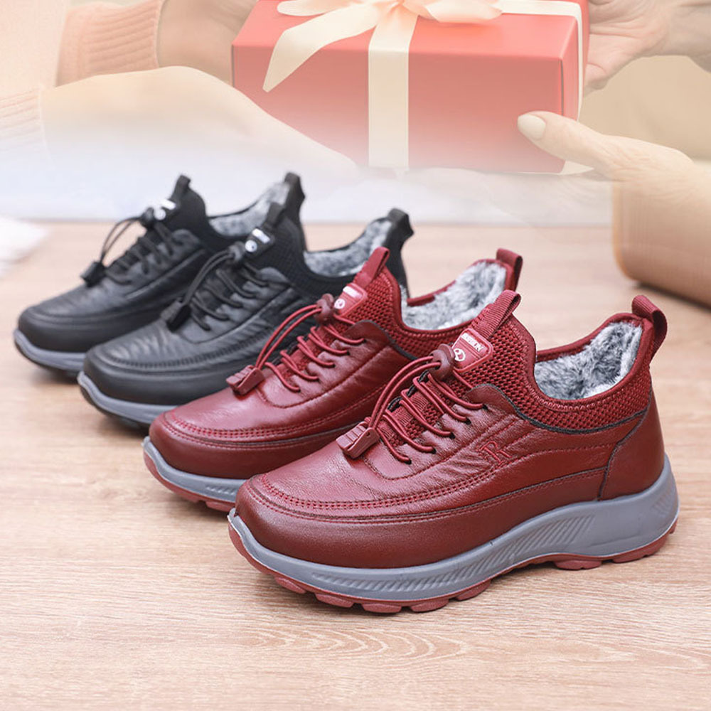 Winter-Damen-Schuhe aus samtverdickter weicher Sohle aus warmer Baumwolle