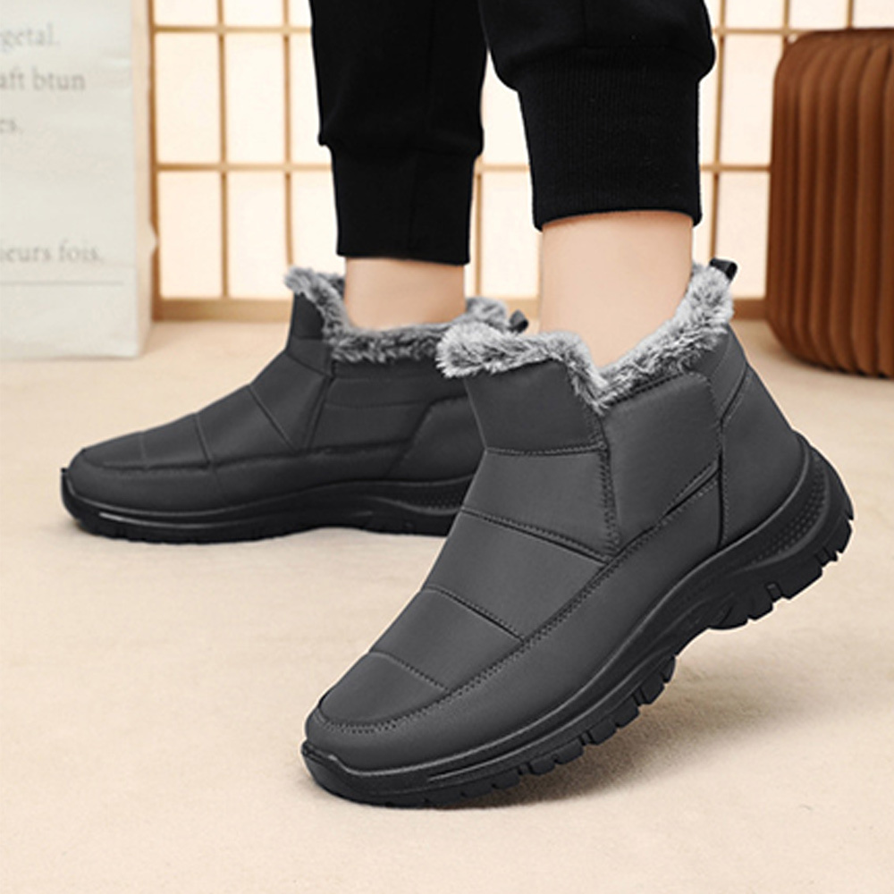 Winterliche kurze warme Schneestiefel für Damen und Herren