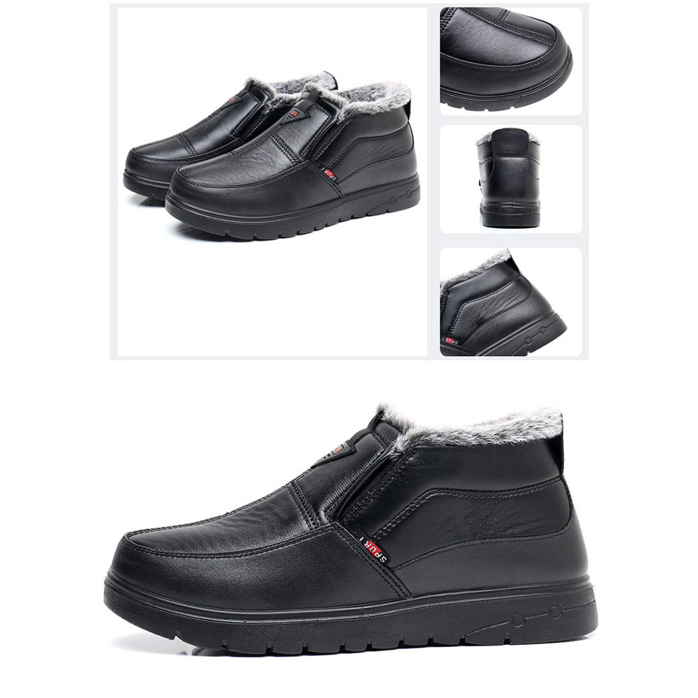 Warme Winter-Slip-on-Plus-Samt-Herren-Baumwollschuhe