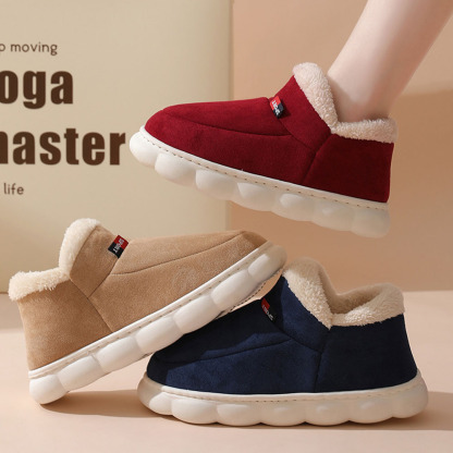 Neue Heimschuhe mit dicken Sohlen und Fleece-Baumwolle