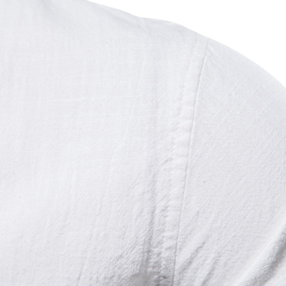 Herrenmode Lässiges einfarbiges Langarmhemd