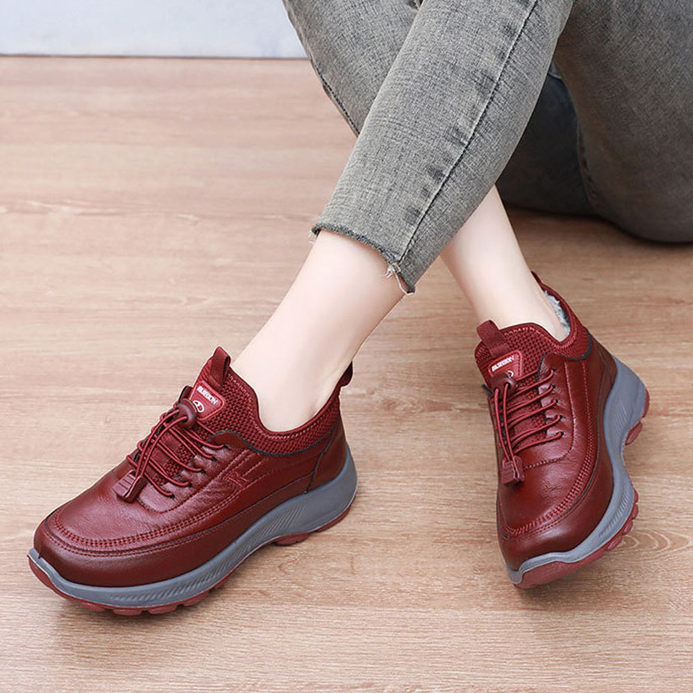 Winter-Damen-Schuhe aus samtverdickter weicher Sohle aus warmer Baumwolle