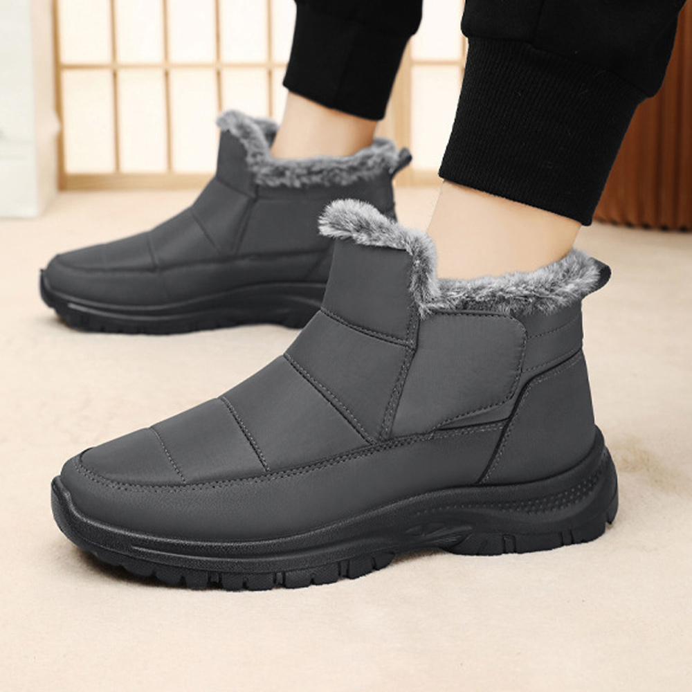 Winterliche kurze warme Schneestiefel für Damen und Herren