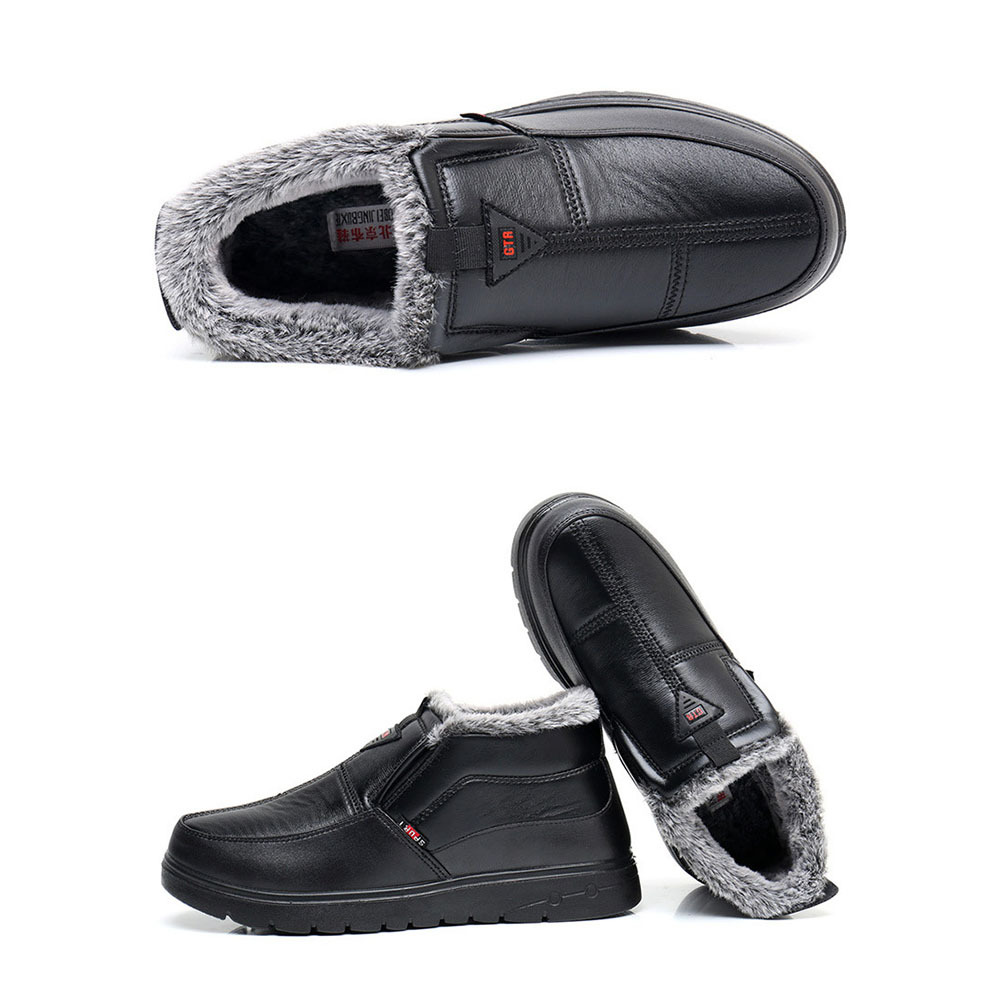Warme Winter-Slip-on-Plus-Samt-Herren-Baumwollschuhe