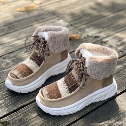 Neue winterverdickte und warme Damenstiefel