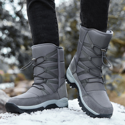 Hoher, dicker und warmer Fleece-Schneestiefel