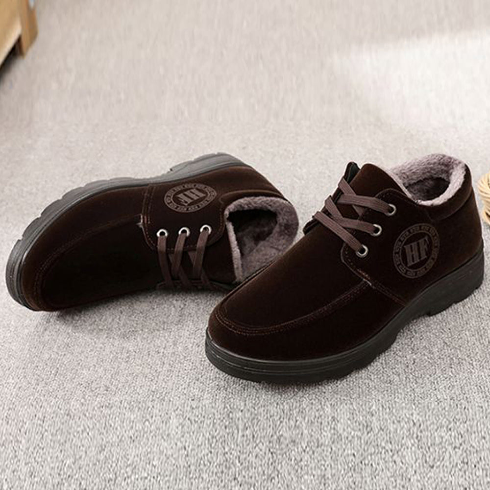 Herren-Winterfleece-Schuhe aus rutschfester, warmer Baumwolle