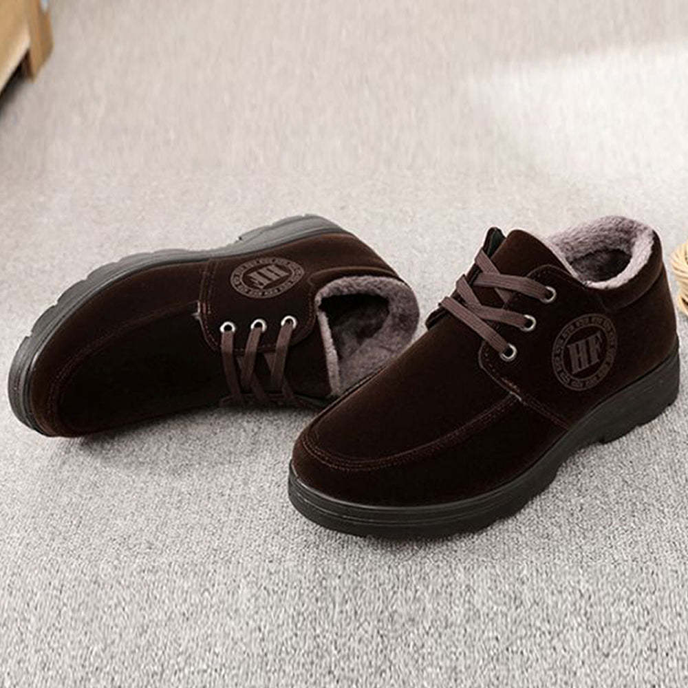 Herren-Winterfleece-Schuhe aus rutschfester, warmer Baumwolle