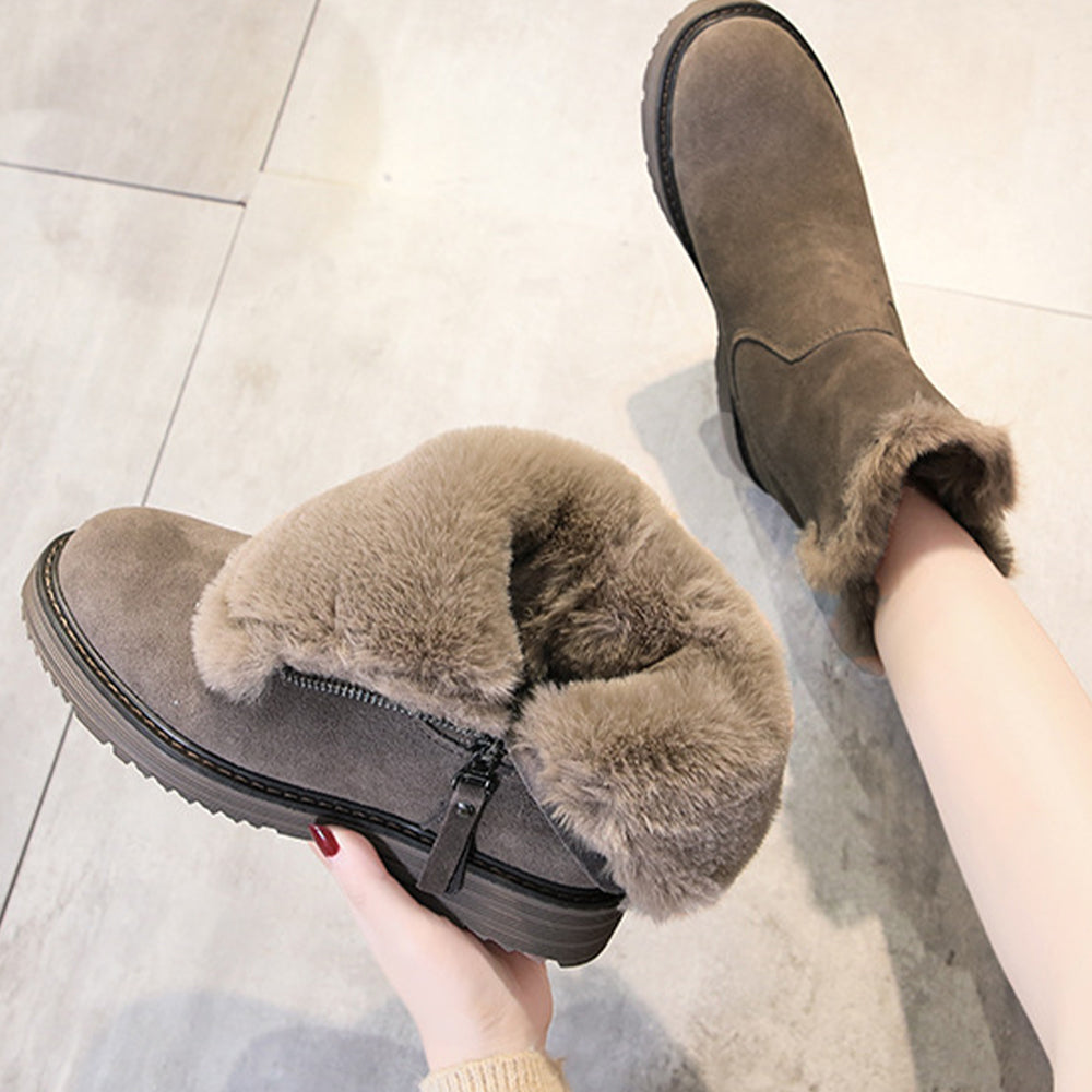 Neue, lässige, verdickte warme Damenstiefel für den Winter