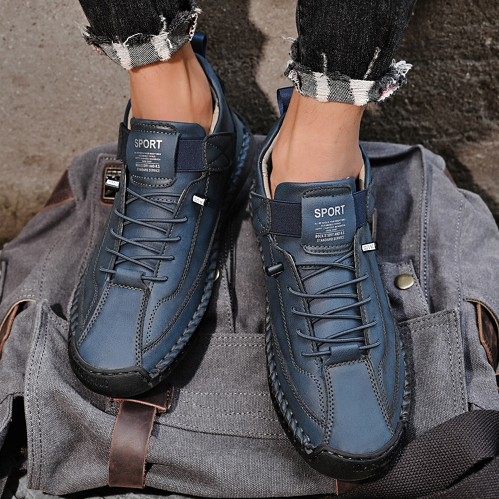 Outdoor-Freizeitstiefel aus Leder für Herren