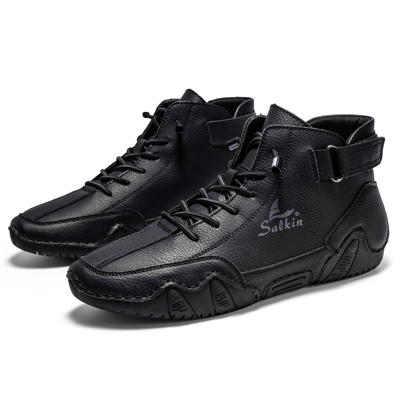 Italian Handmade Suede High Boots for Men Waterproof Leather Sneakers Chukka