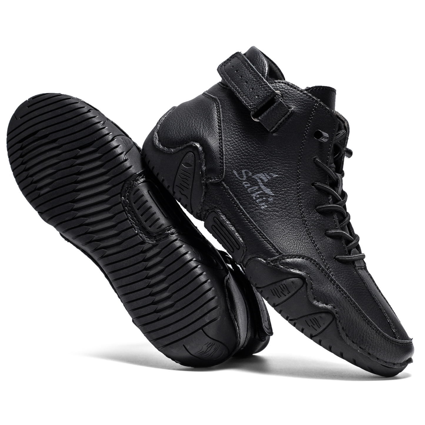 Italian Handmade Suede High Boots for Men Waterproof Leather Sneakers Chukka