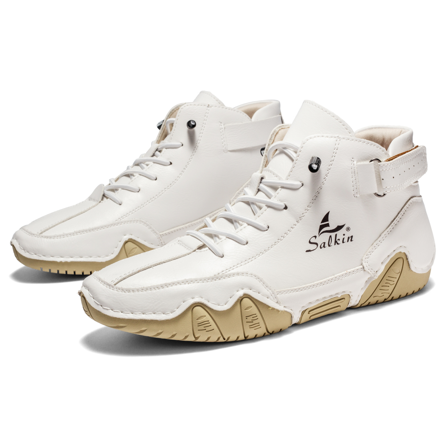 Italian Handmade Suede High Boots for Men Waterproof Leather Sneakers Chukka