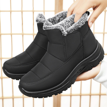 Winterliche kurze warme Schneestiefel für Damen und Herren