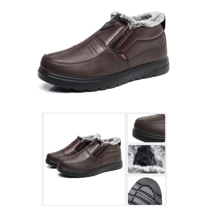 Warme Winter-Slip-on-Plus-Samt-Herren-Baumwollschuhe
