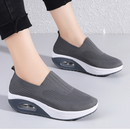 Atmungsaktive Luftpolster-Sneaker für Damen aus Fliegenstrick