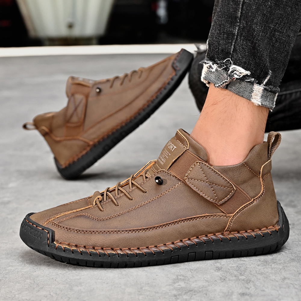 Outdoor-Freizeitstiefel aus Leder für Herren