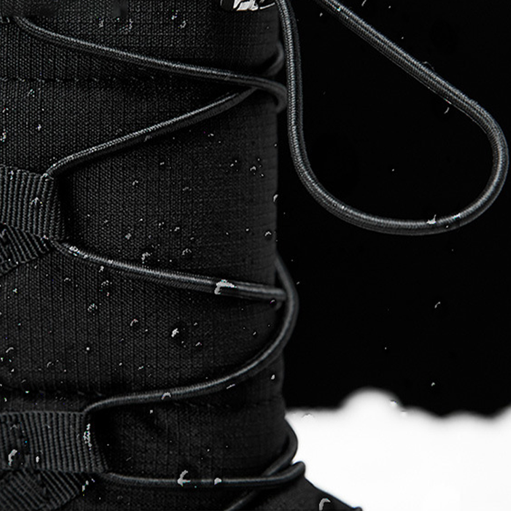 Hoher, dicker und warmer Fleece-Schneestiefel