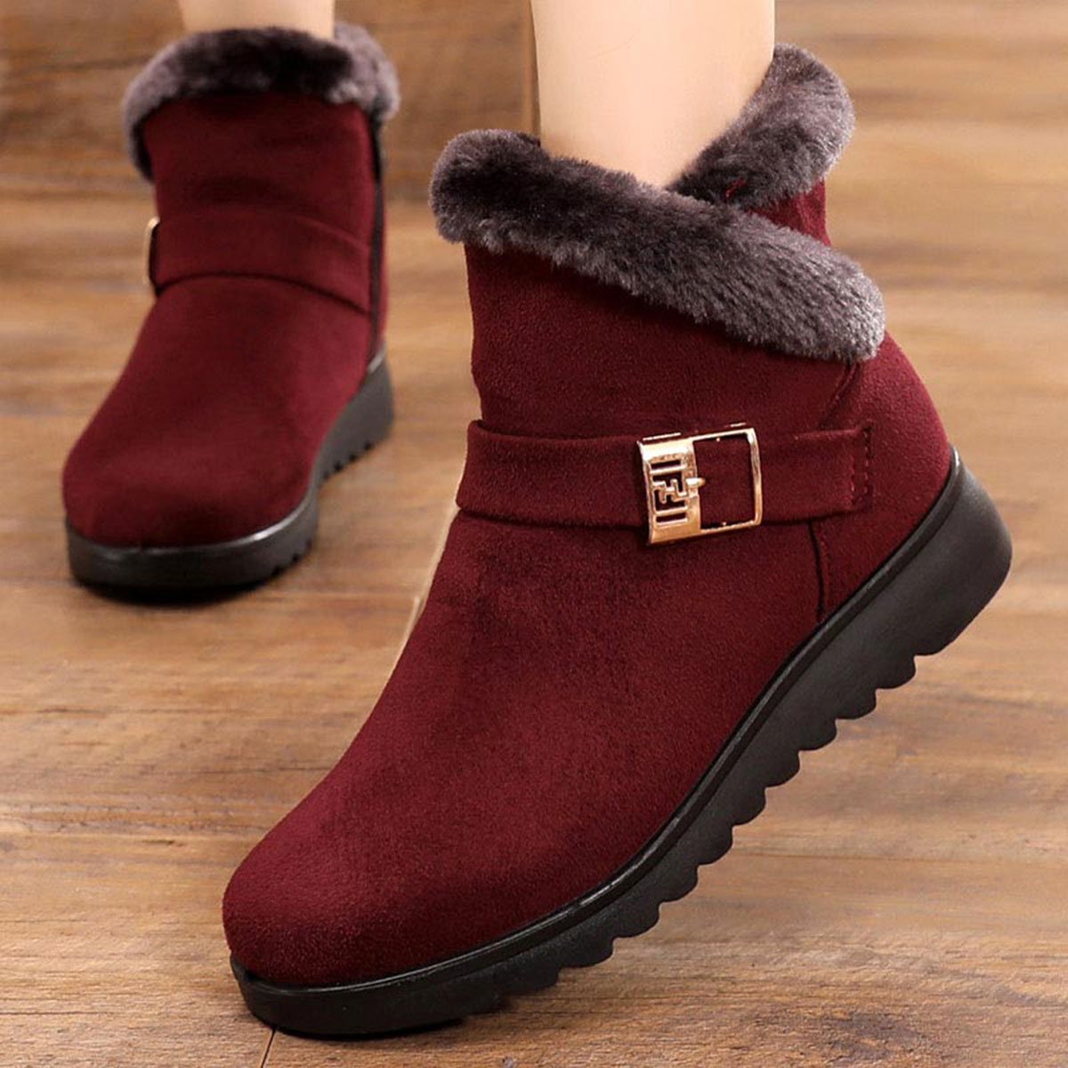Warme Baumwollstiefel für Damen