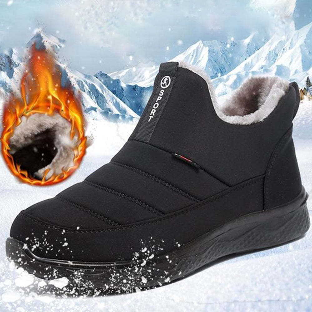 Winterstiefel aus verdicktem Samt und warmer Baumwolle