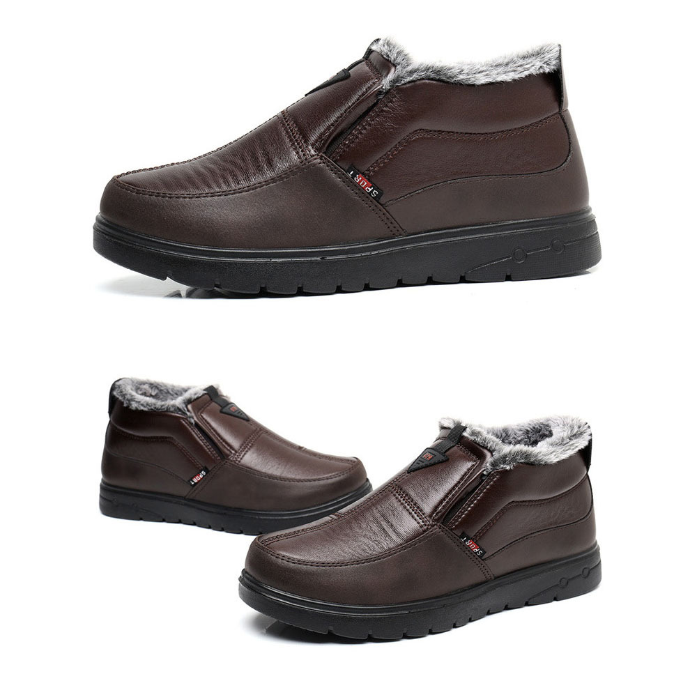 Warme Winter-Slip-on-Plus-Samt-Herren-Baumwollschuhe
